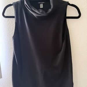 Sleeveless Turtleneck Top
